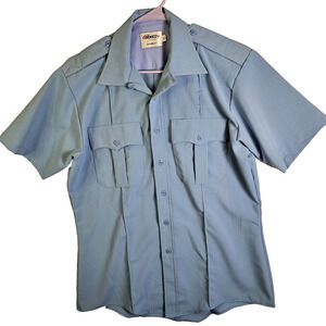 Elbeco DutyMaxx Short Sleeve Poly/Rayon Stretch Shirt Men's Medium Blue - 16